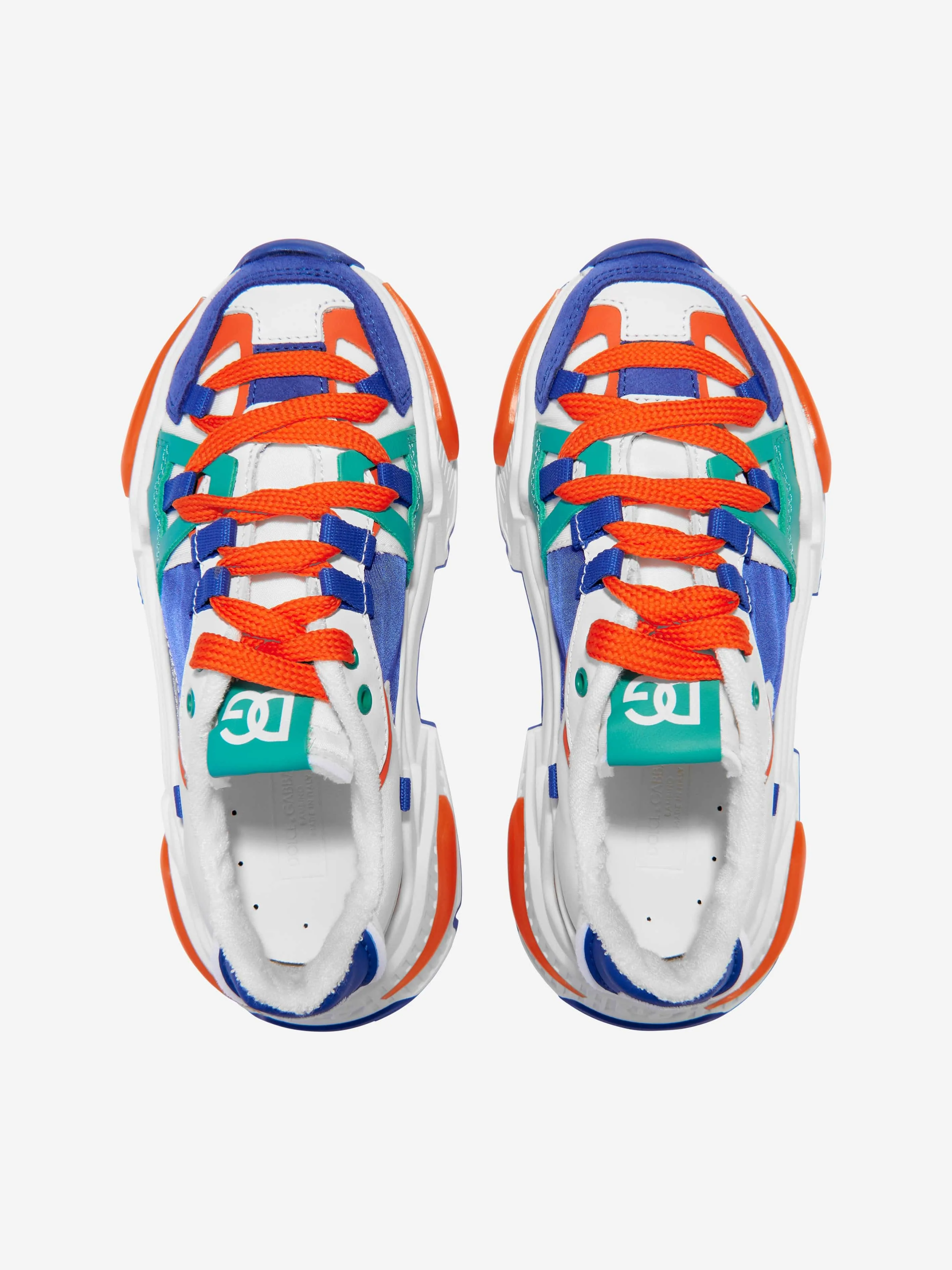 Dolce & Gabbana Boys Lace Up Trainers in Multicolour