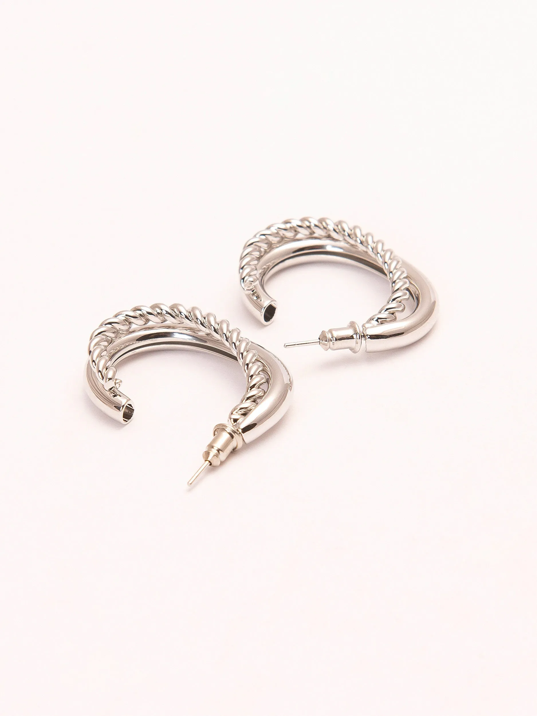 Double C-Hoop Earrings