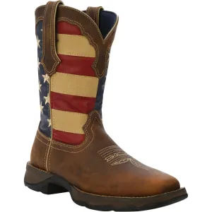 DURANGO WOMEN'S REBEL PATRIOTIC FLAG PULL ON WESTERN BOOT - RD4414