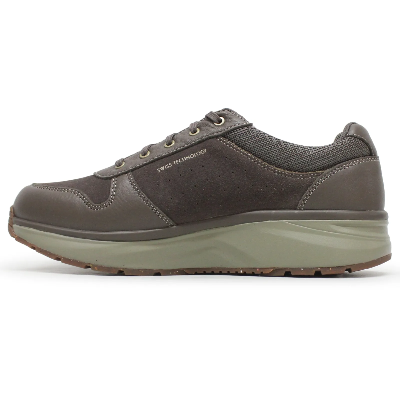 Dynamo Zip Leather Textile Men's Low Top Trainers