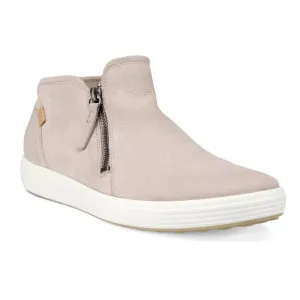 Ecco Soft 7 Side Zip Boot - Grey Rose