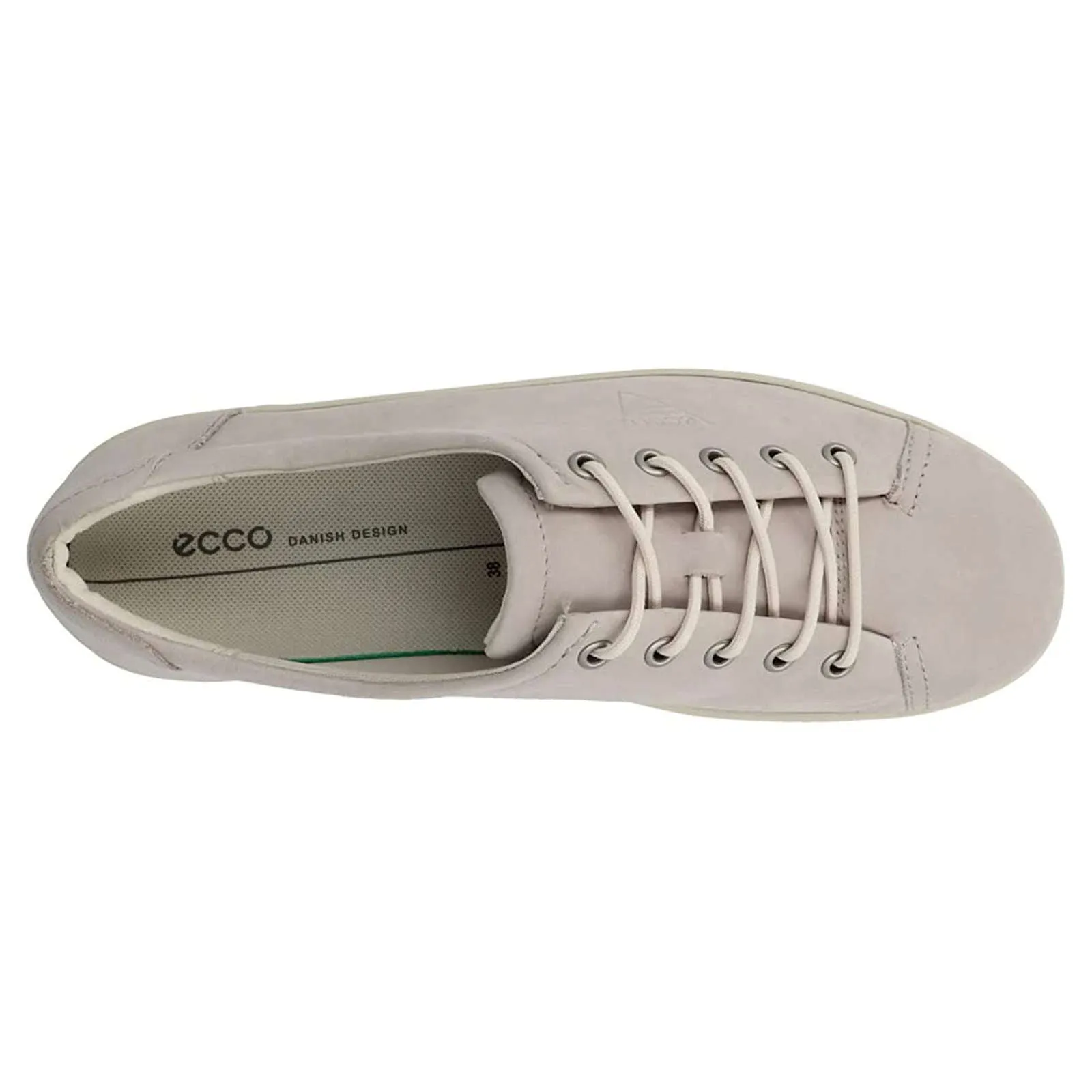 Ecco Womens Trainers Soft 2.0 206503 Casual Lace-Up Low-Top Sneakers Nubuck - UK 5-5.5