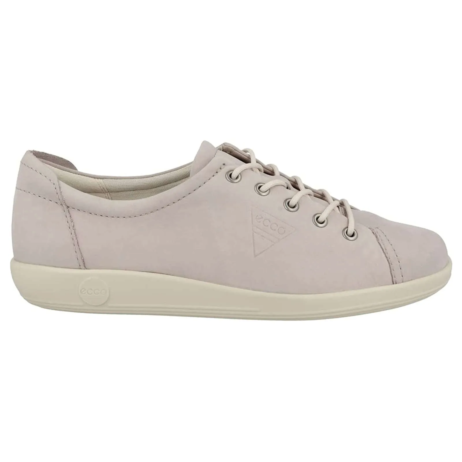 Ecco Womens Trainers Soft 2.0 206503 Casual Lace-Up Low-Top Sneakers Nubuck - UK 5-5.5