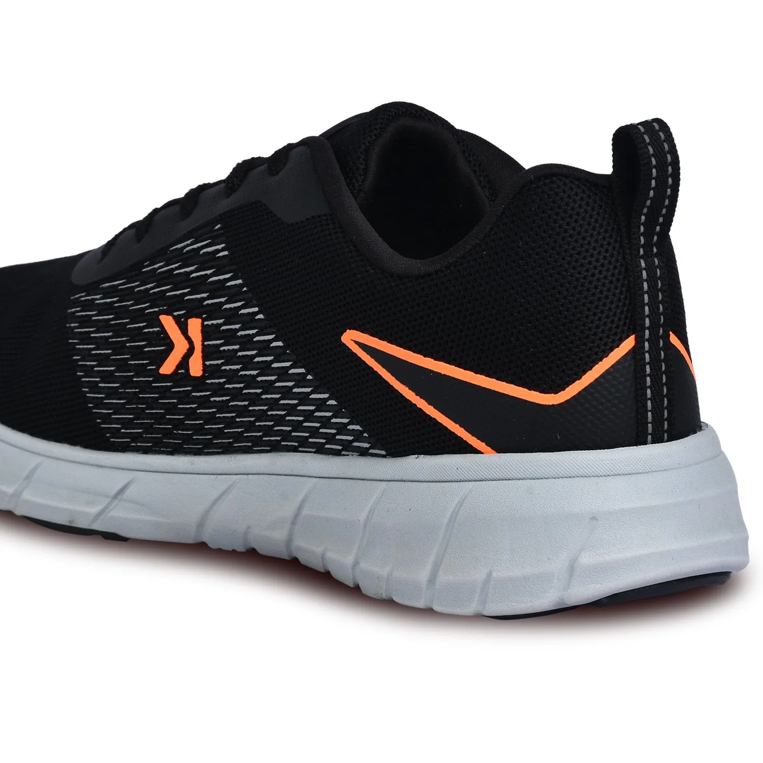 Eeken ESHGIA145 Black And Orange Athleisure Shoes For Men