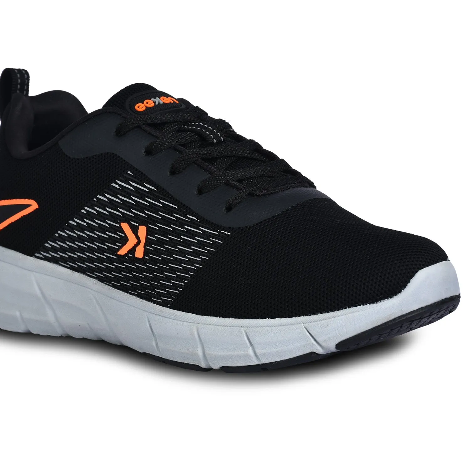 Eeken ESHGIA145 Black And Orange Athleisure Shoes For Men