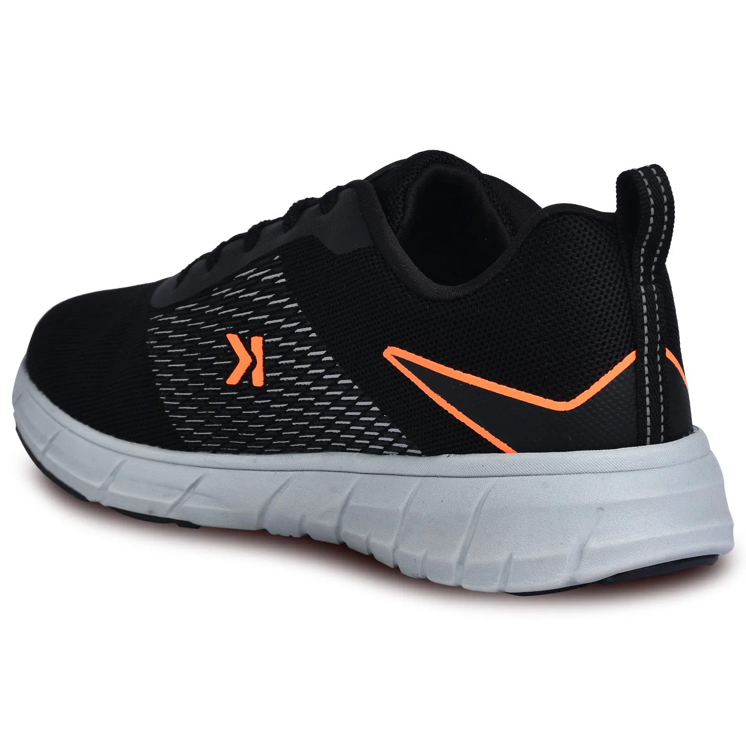 Eeken ESHGIA145 Black And Orange Athleisure Shoes For Men