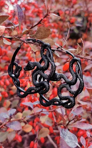 Entwined Earrings | Black