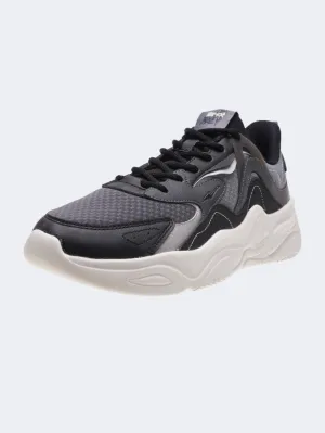 Erke Jogging Men Running Shoes Black/Grey