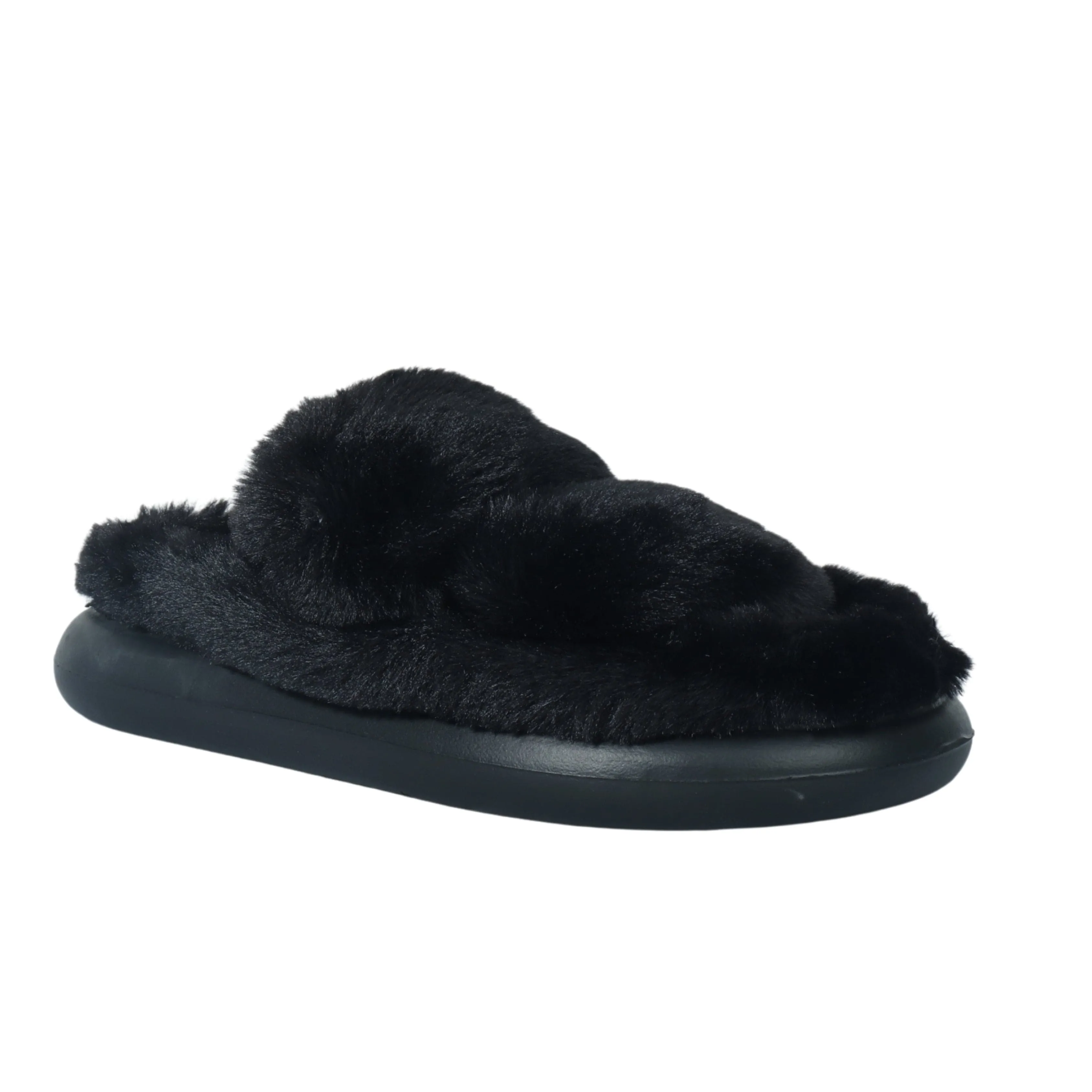 ESCAPE - Fur slipper Comfy two straps