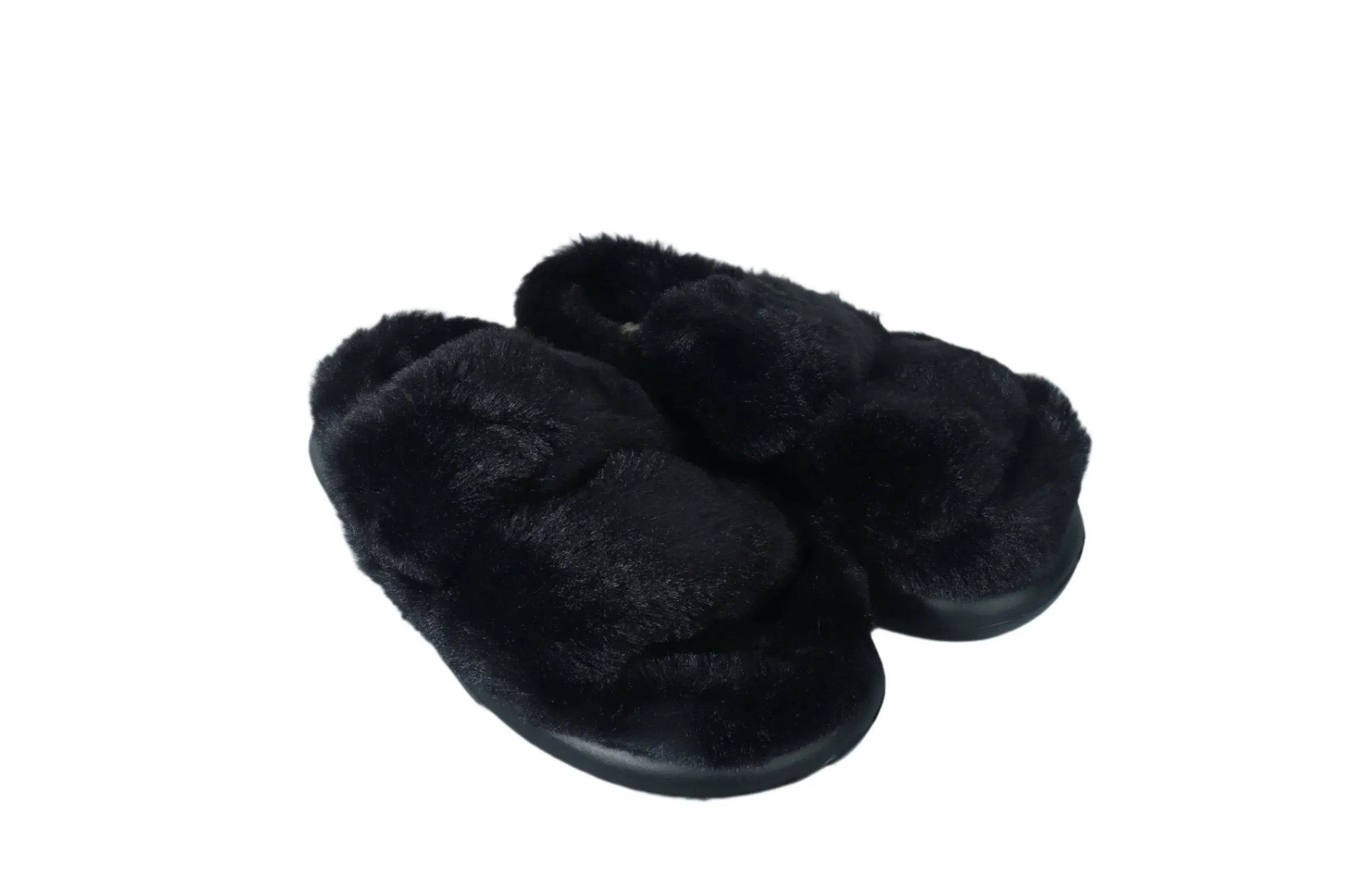 ESCAPE - Fur slipper Comfy two straps