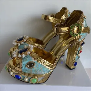 Exotic Rhinestone Heels