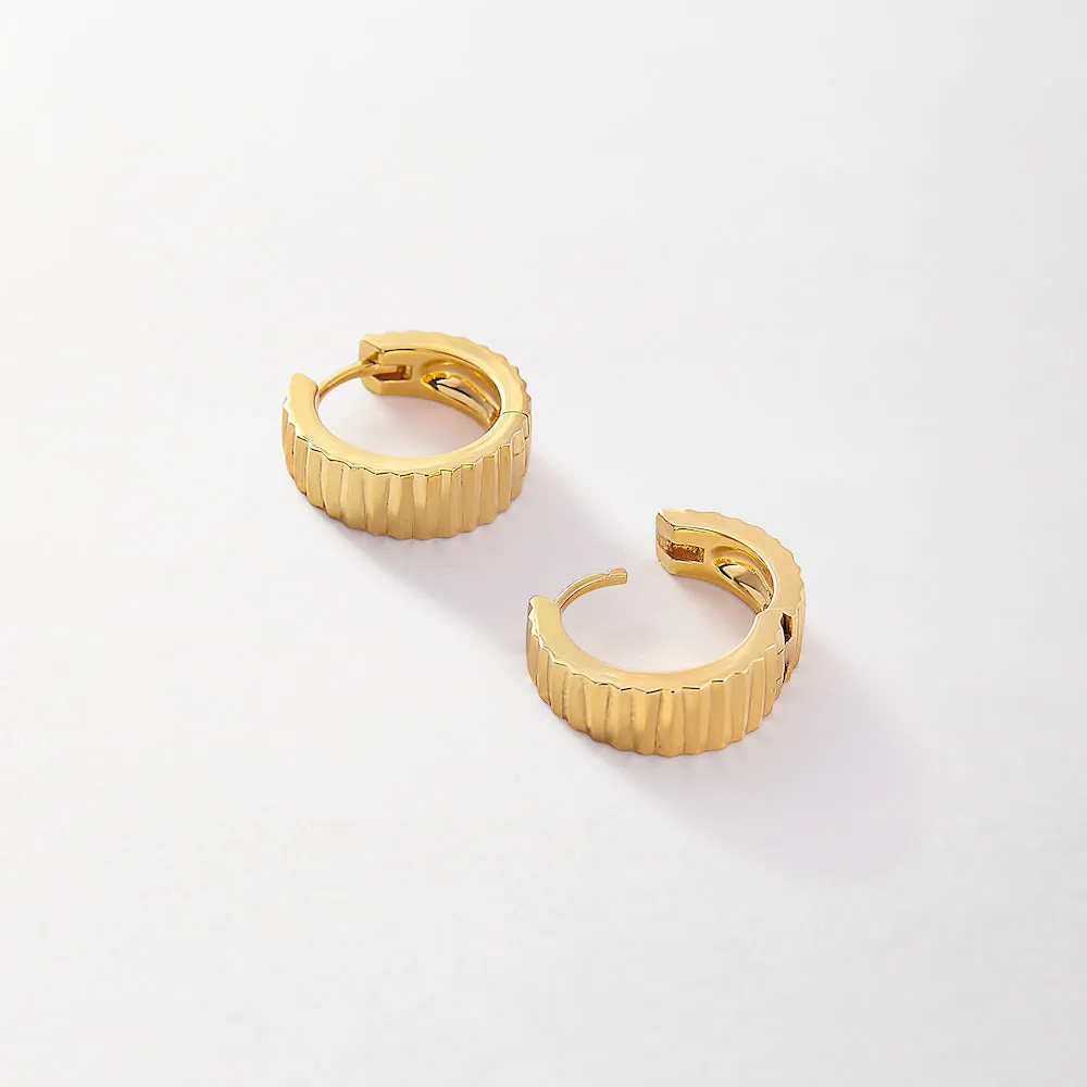 Flare Hoop Earrings - Gold