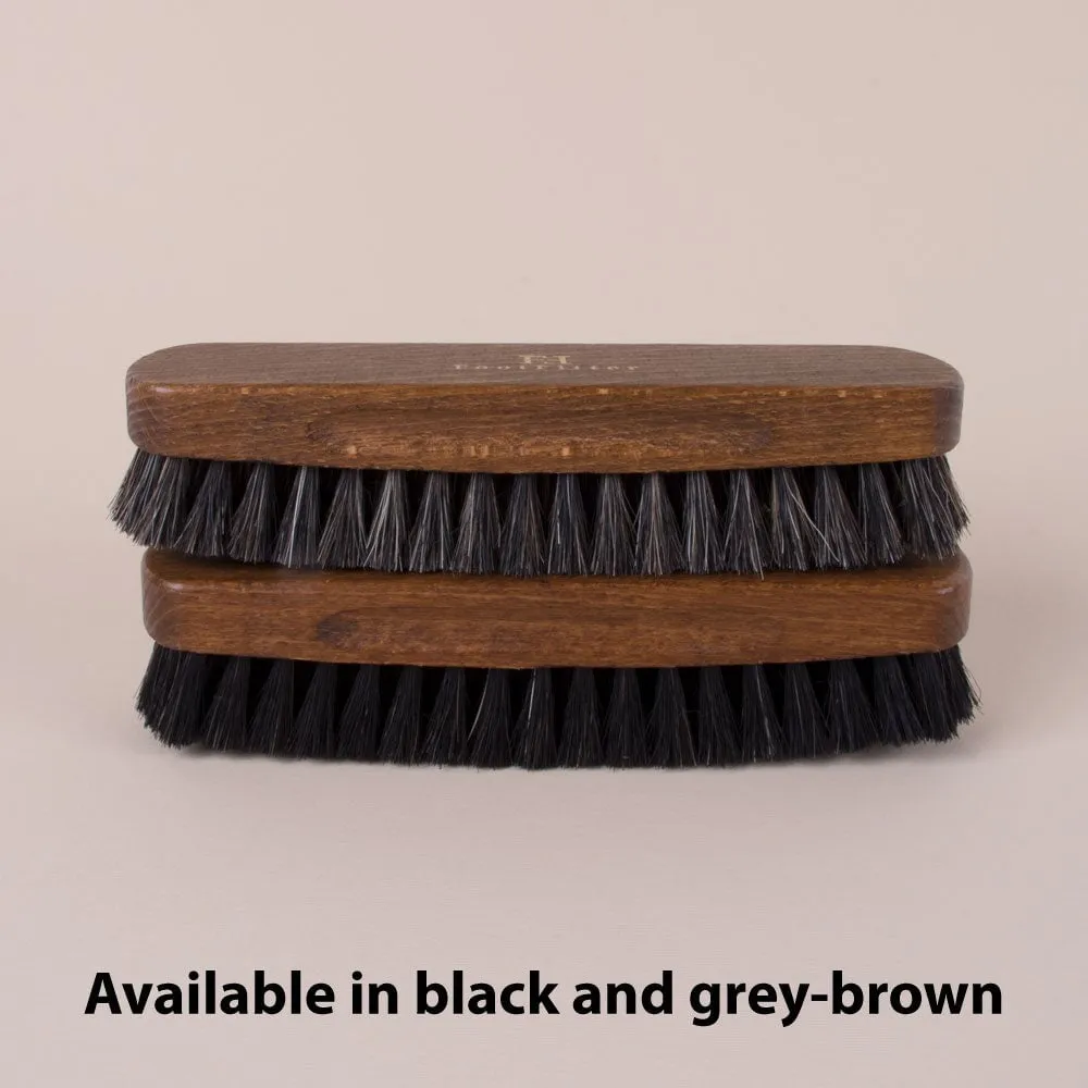 FootFitter Genuine Horsehair Shoe Shine Brush