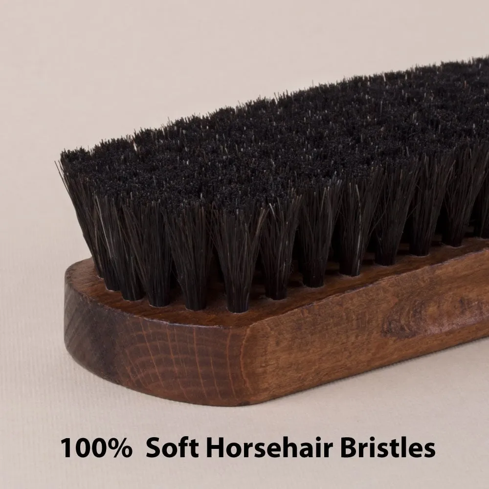 FootFitter Genuine Horsehair Shoe Shine Brush