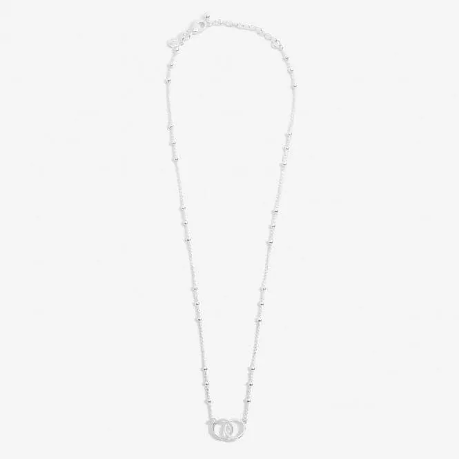 Forever Yours Super Sister Silver Plated 46cm   5cm Necklace 6713