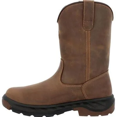 Georgia Men's Boot Ot 10" Waterproof Pull On Work Boot -Brown- GB00523