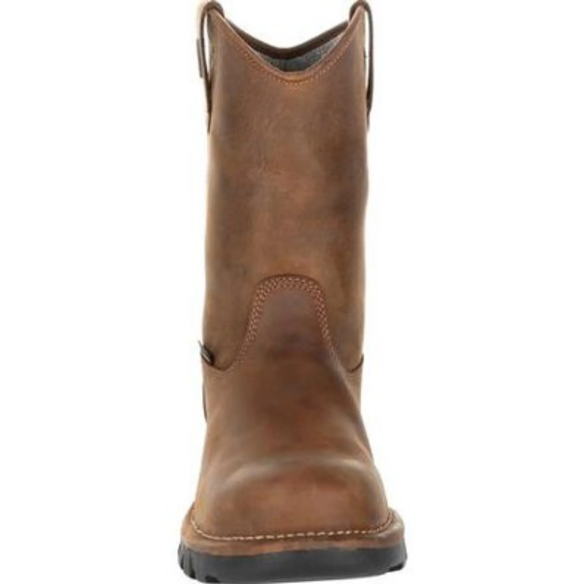 GEORGIA MEN'S BROWN 10 INCH EAGLE ONE WATERPROOF PULL ON WORK BOOT - GB00314