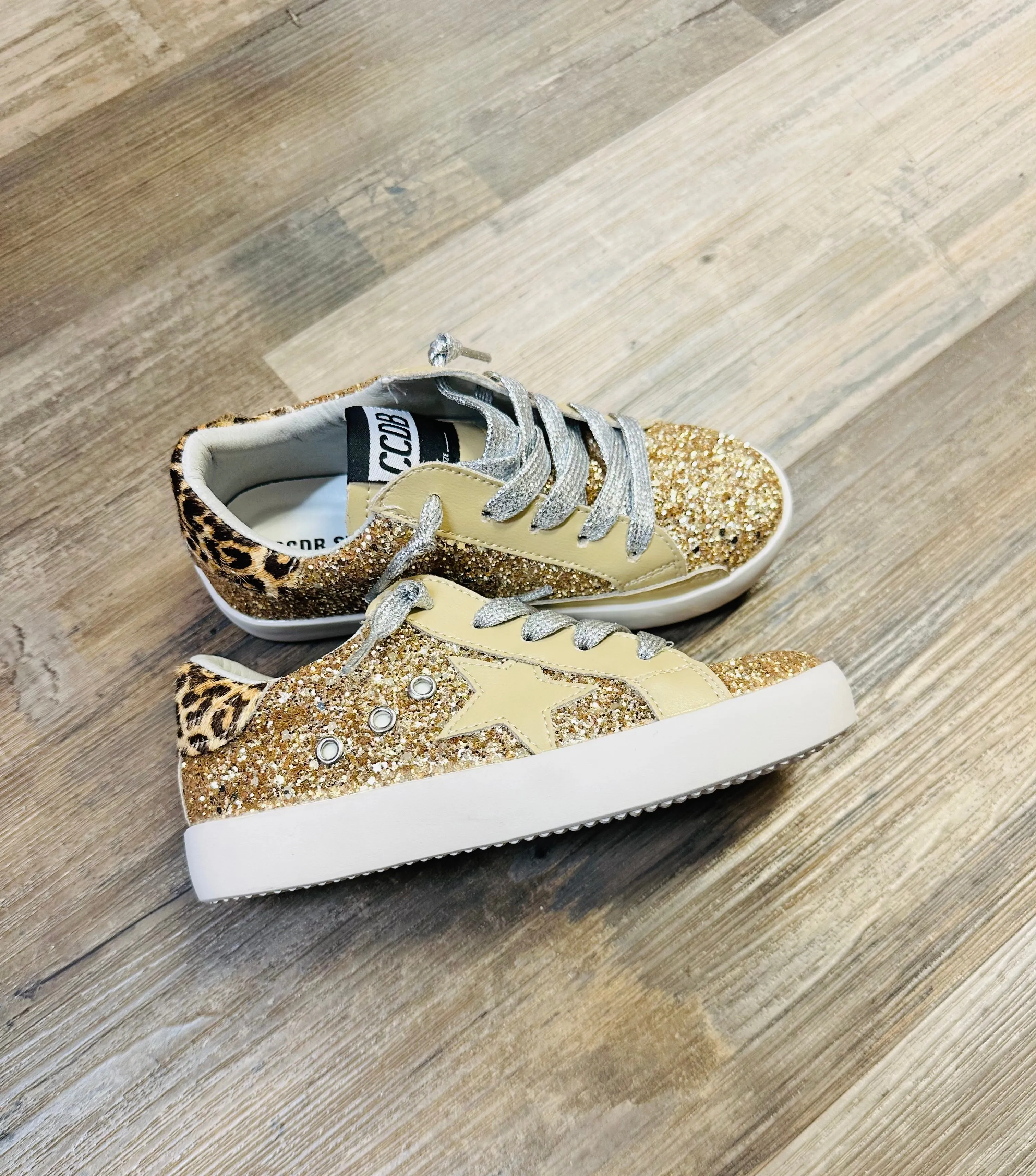 Gold Glitter Cheetah Accent