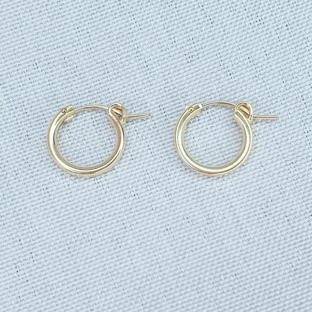 Gold Hoop Earrings Small / Limitless Gold Hoops