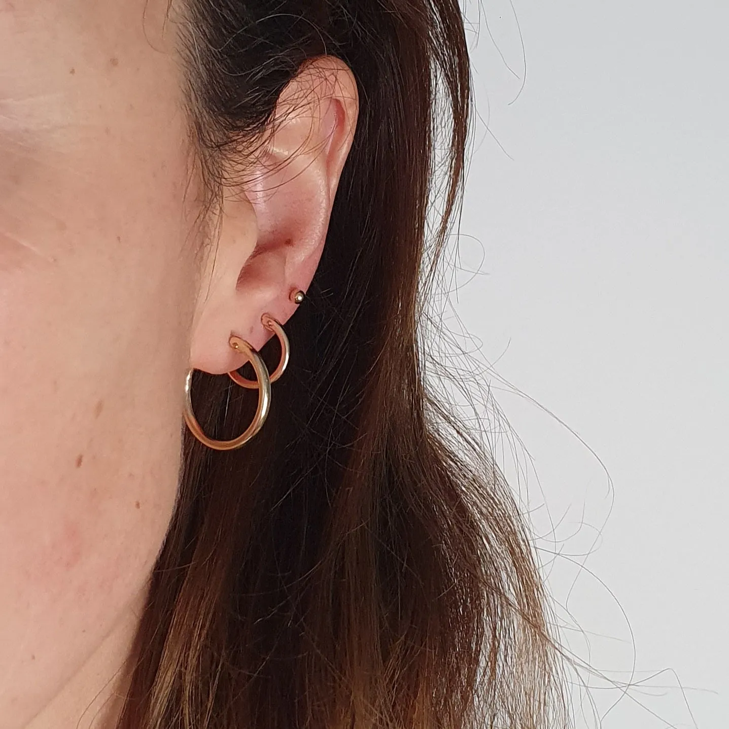 Gold Hoop Earrings Small / Limitless Gold Hoops