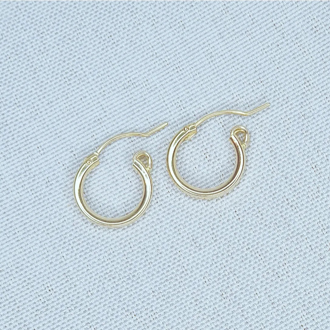 Gold Hoop Earrings Small / Limitless Gold Hoops