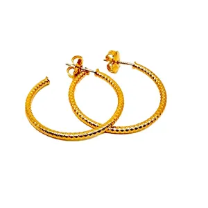 Gold Plated Hoops