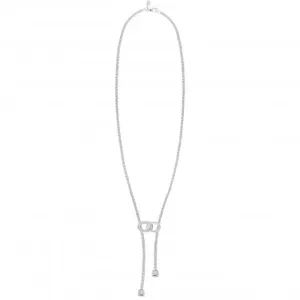 Halo Silver Link Lariat 60cm Necklace 4520