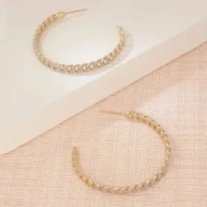 Hand In Hand Hoop Earrings