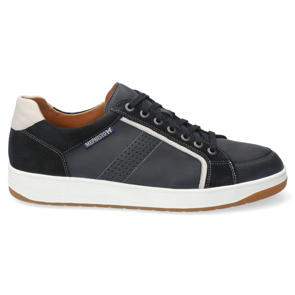 Harrison Nubuck Leather Men's Low Top Trainers