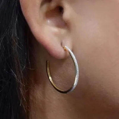 Head Turning Medium Hoop Earrings