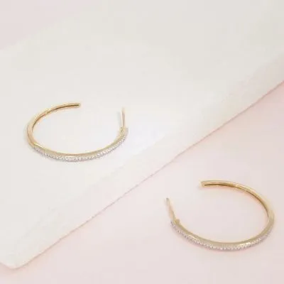 Head Turning Medium Hoop Earrings