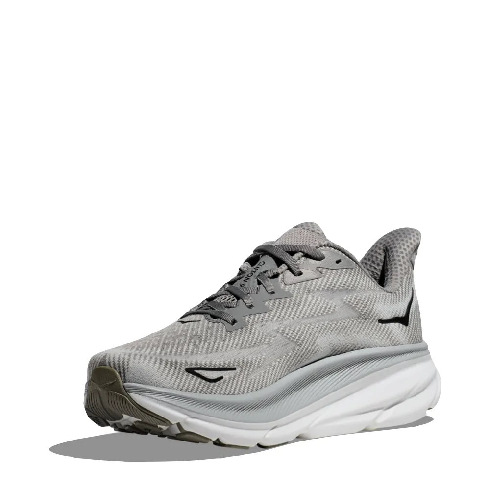 Hoka Men's Clifton 9 Sneaker in Harbor Mist/Black