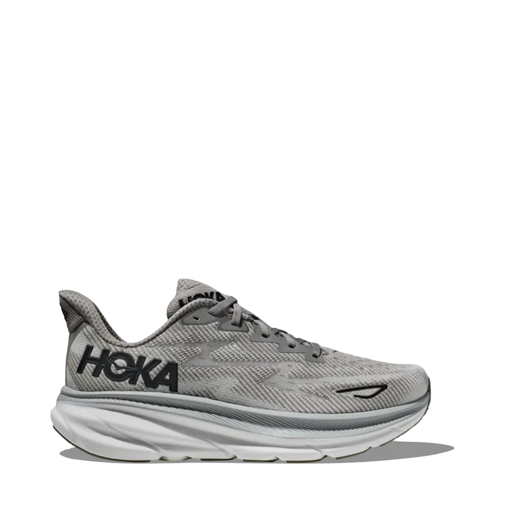 Hoka Men's Clifton 9 Sneaker in Harbor Mist/Black