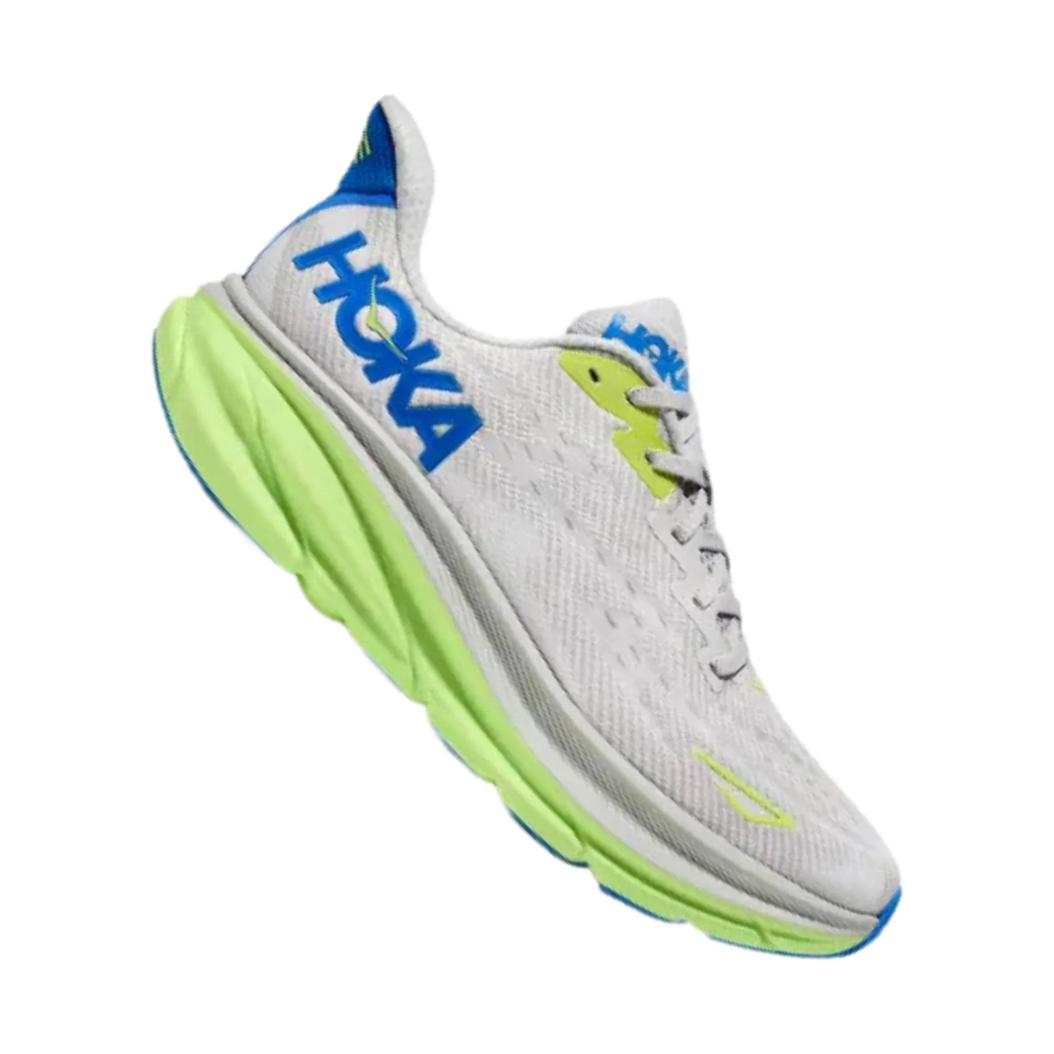 HOKA Men's Clifton 9 - Stardust/ Electric Cobalt