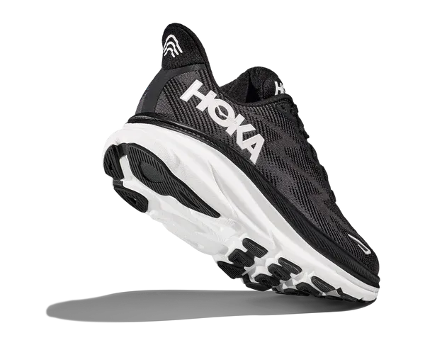 HOKA Men's (Medium Width) Clifton 9 Black / White