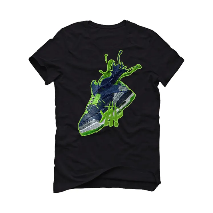 Hugo Covarrubias Molina’s Air Jordan 3 “Doernbecher”| ILLCURRENCY Black T-Shirt (SPLASH 3)