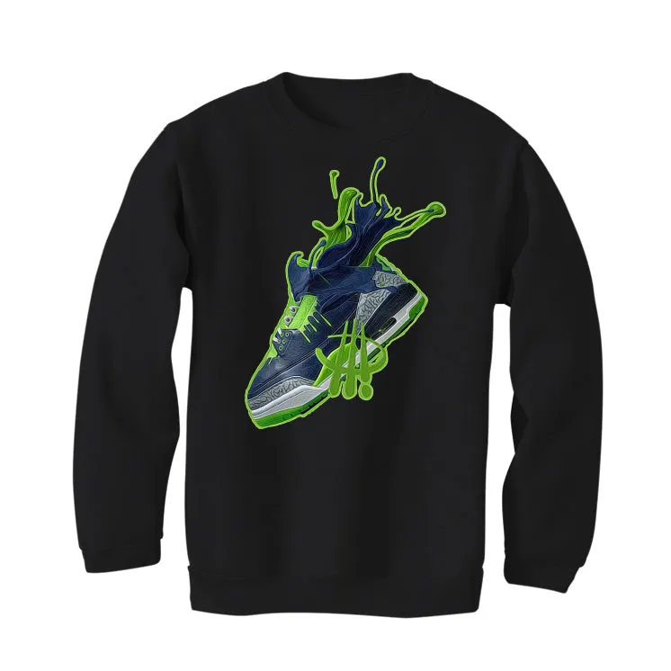 Hugo Covarrubias Molina’s Air Jordan 3 “Doernbecher”| ILLCURRENCY Black T-Shirt (SPLASH 3)