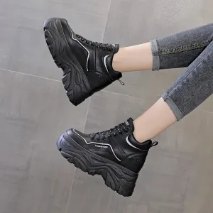 Joskaa 2024 New Black Platform Sneakers