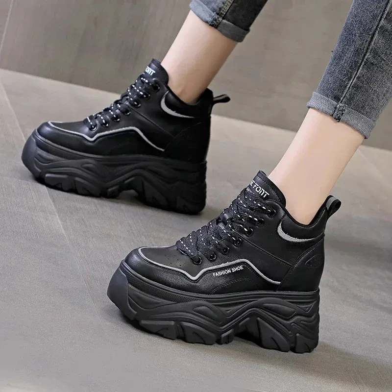 Joskaa 2024 New Black Platform Sneakers