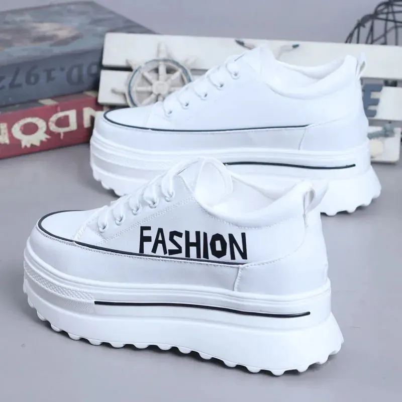 Joskaa 2024 New White Platforms Sneakers