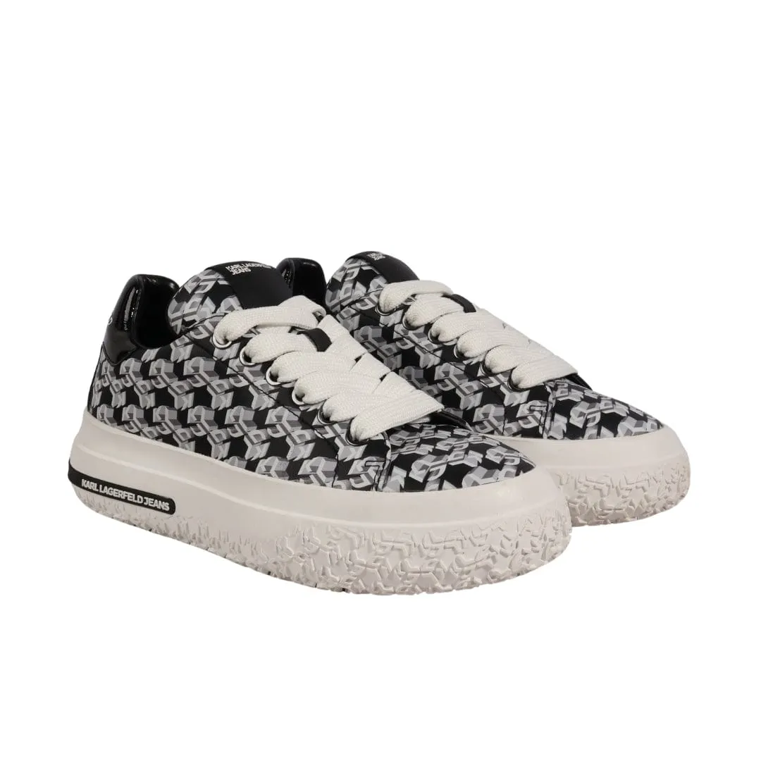 KARL LAGERFELD - All Over Branding Low Sneakers