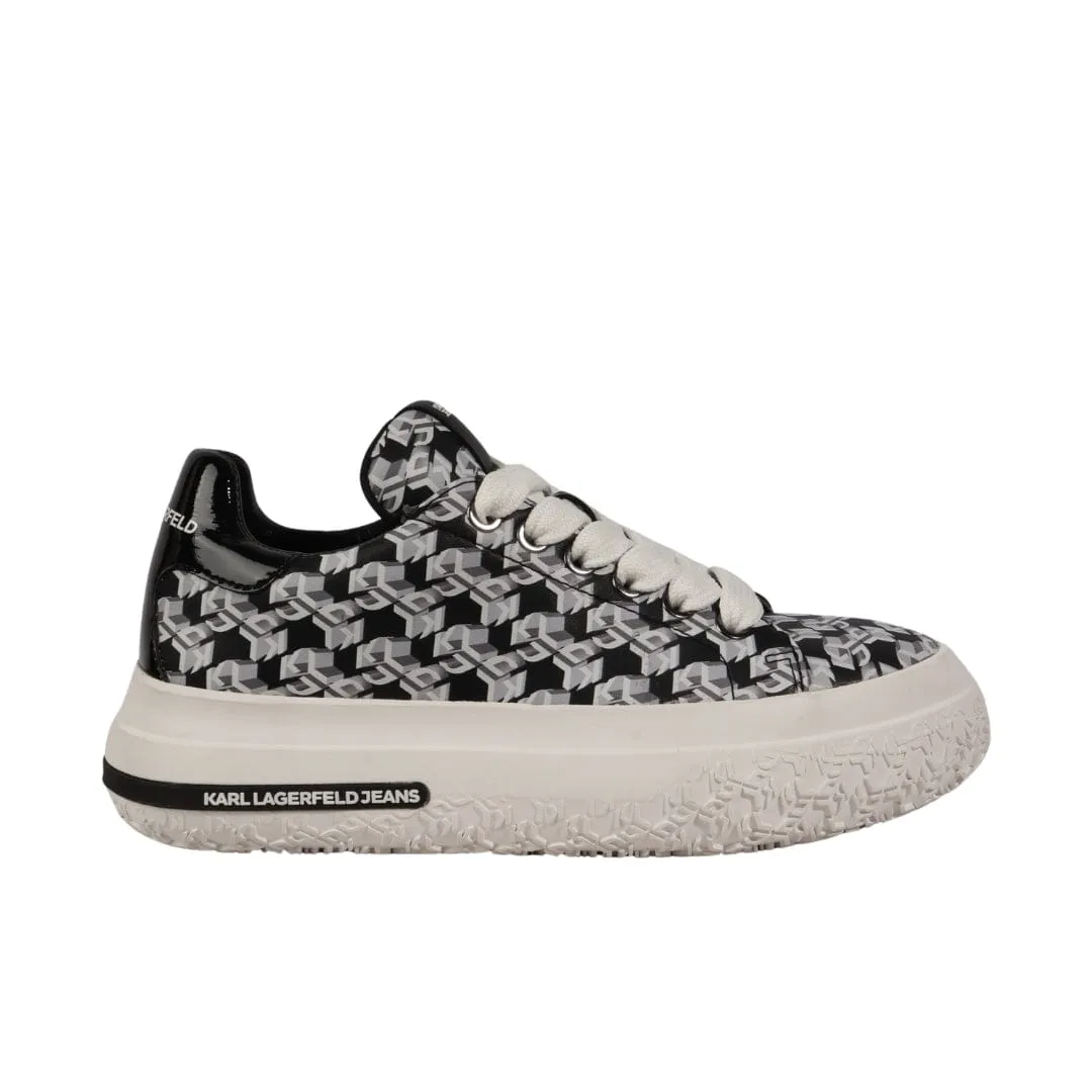 KARL LAGERFELD - All Over Branding Low Sneakers