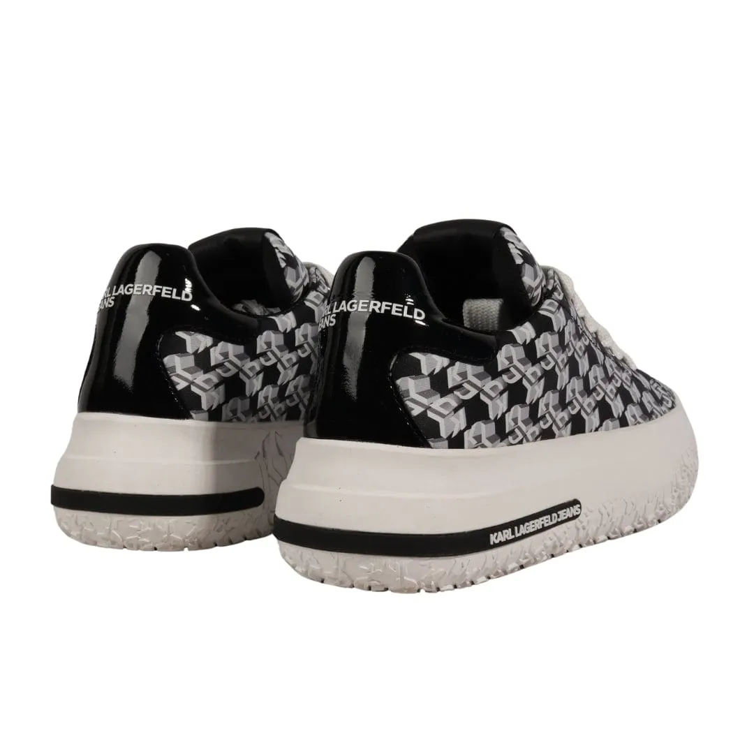 KARL LAGERFELD - All Over Branding Low Sneakers