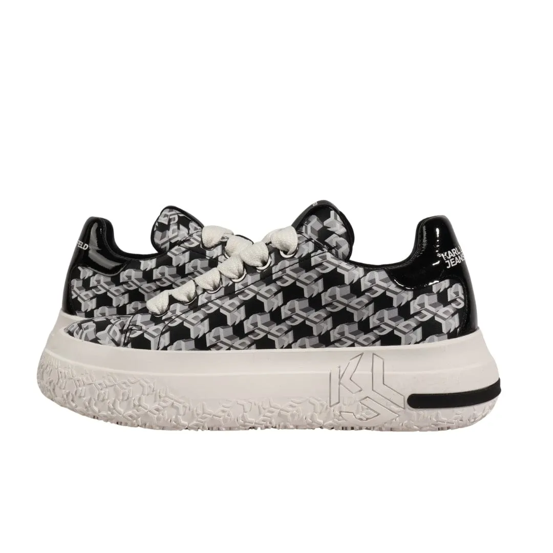 KARL LAGERFELD - All Over Branding Low Sneakers