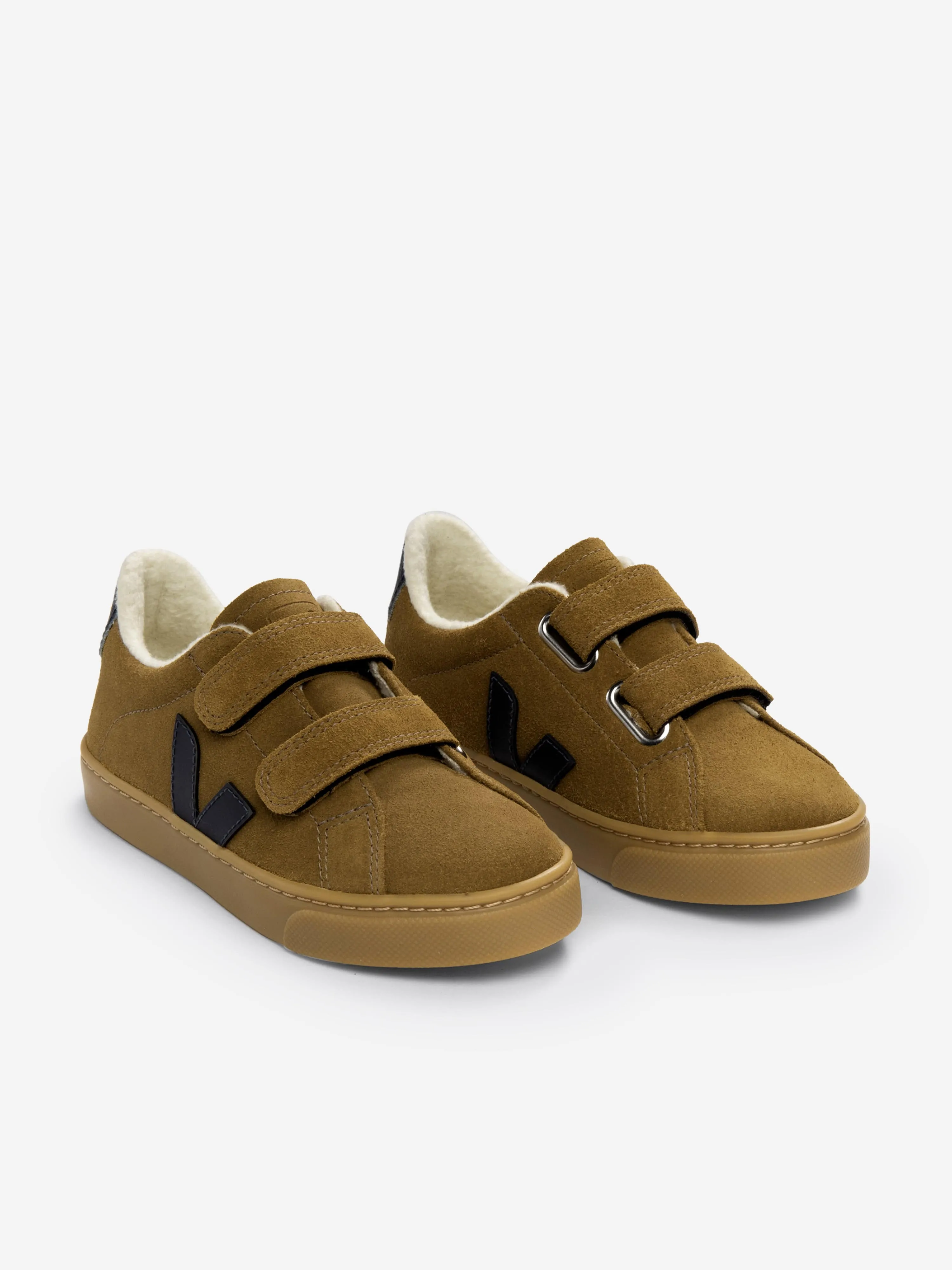 Kids Suede Esplar Trainers in Brown