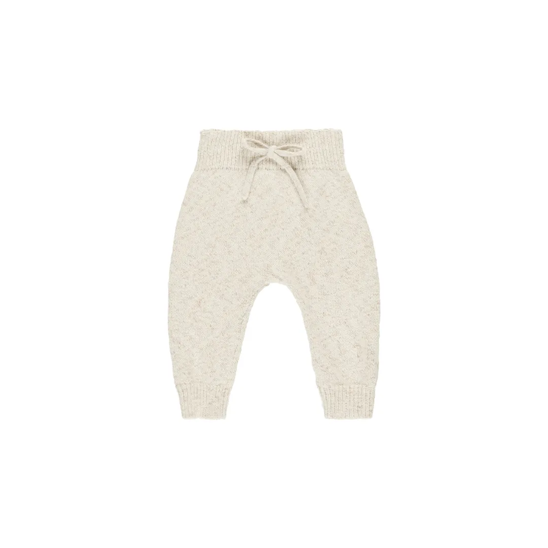 Knit Pants - Speckled Natural