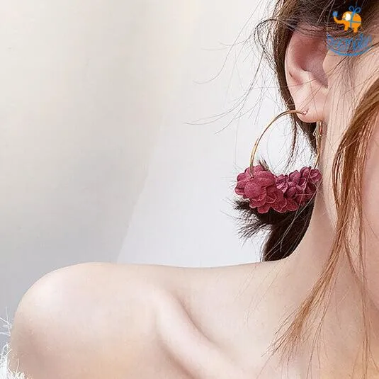 Korean Flower Art Earrings