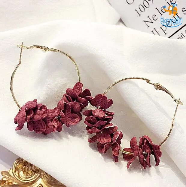 Korean Flower Art Earrings