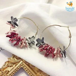 Korean Flower Art Earrings