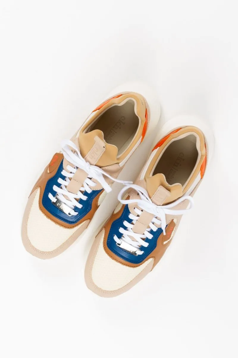 Larch Sneaker | Vanilla Leather   Neoprene